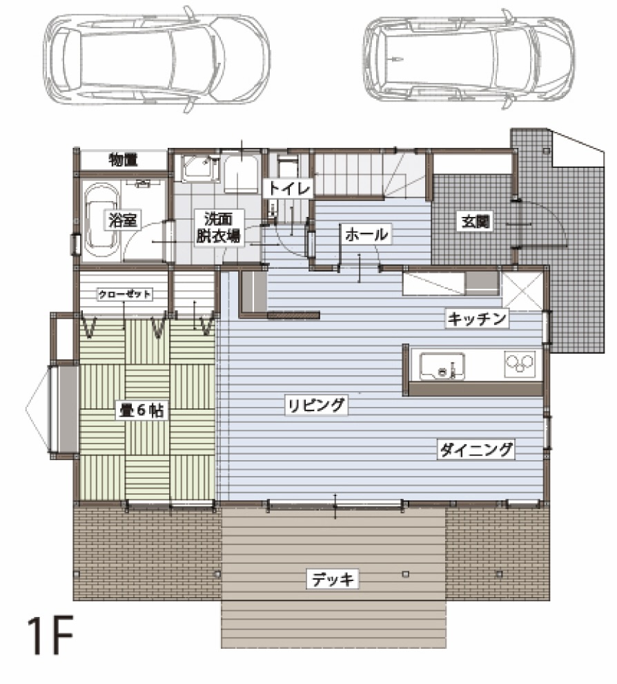 1F 間取り図