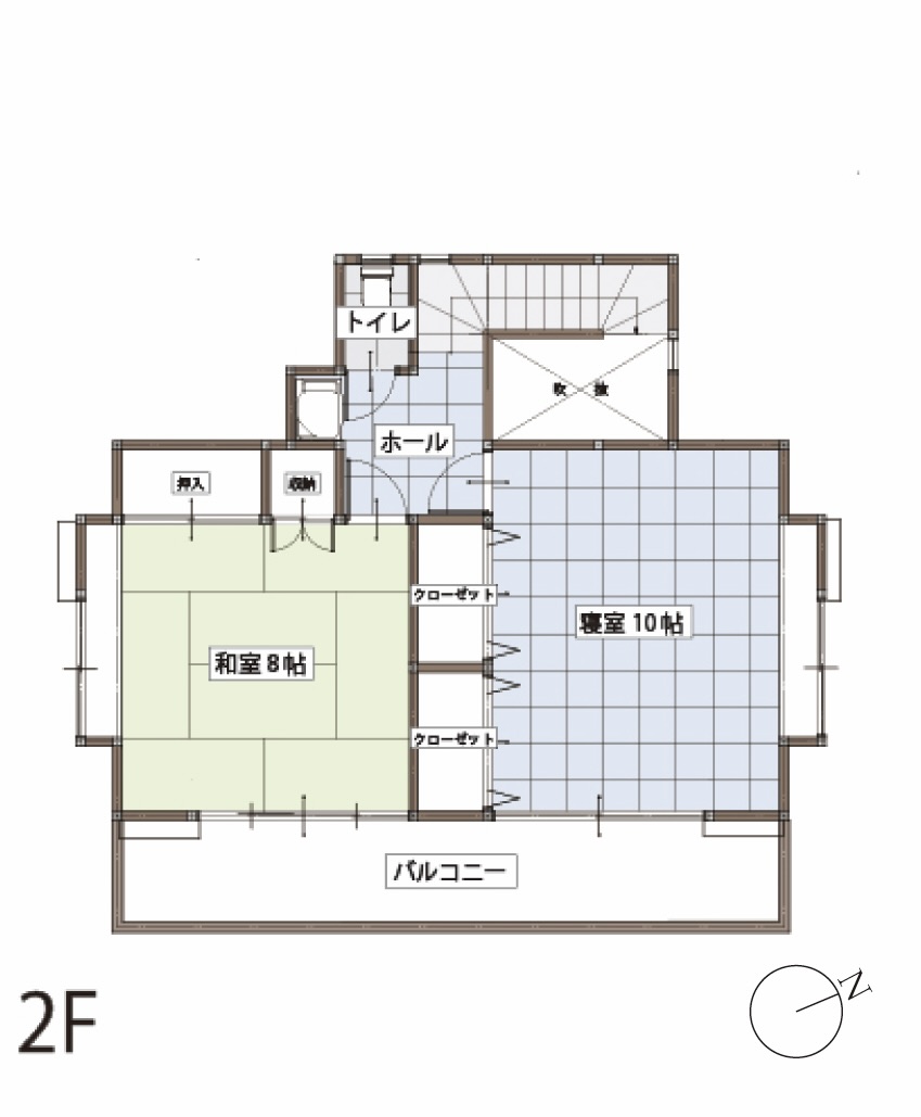 2F 間取り図
